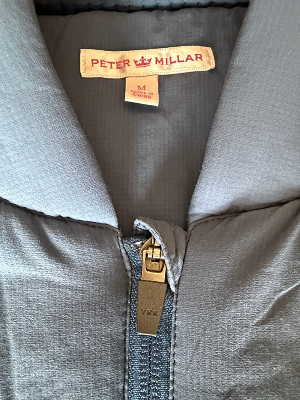 Peter Millar Vest Womens Size Medium Navy Nylon Quilted Hi Neck Full Zip Golf - Picture 6 of 9